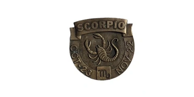 scorpio belt buckle