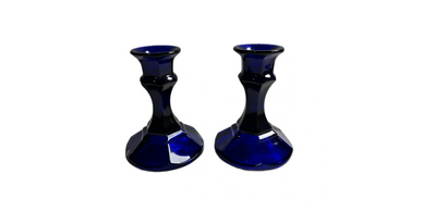Cobalt Blue Candle Holders