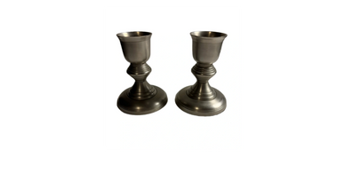 pewter candlesticks