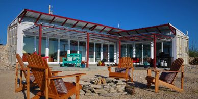 View of the Front of Chisos House