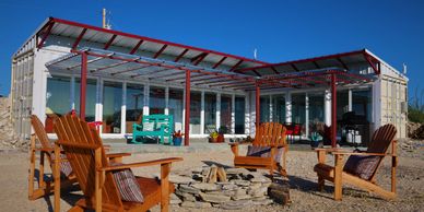 View of the Front of Chisos House