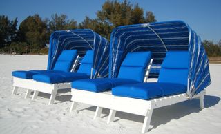 beach rental, cabana beach loungers, beach loungers, beach chairs, siesta key, sarasota