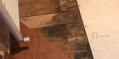 Preparing the floor 