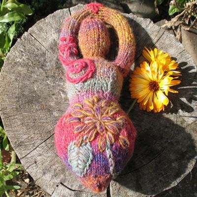 Knitted Goddess Pattern by Hagstone Handmade