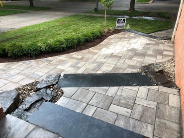 steps, rocks, landscaping, pavers, interlocking