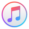 Apple Music logo with a colorful gradient circle and a musical note.