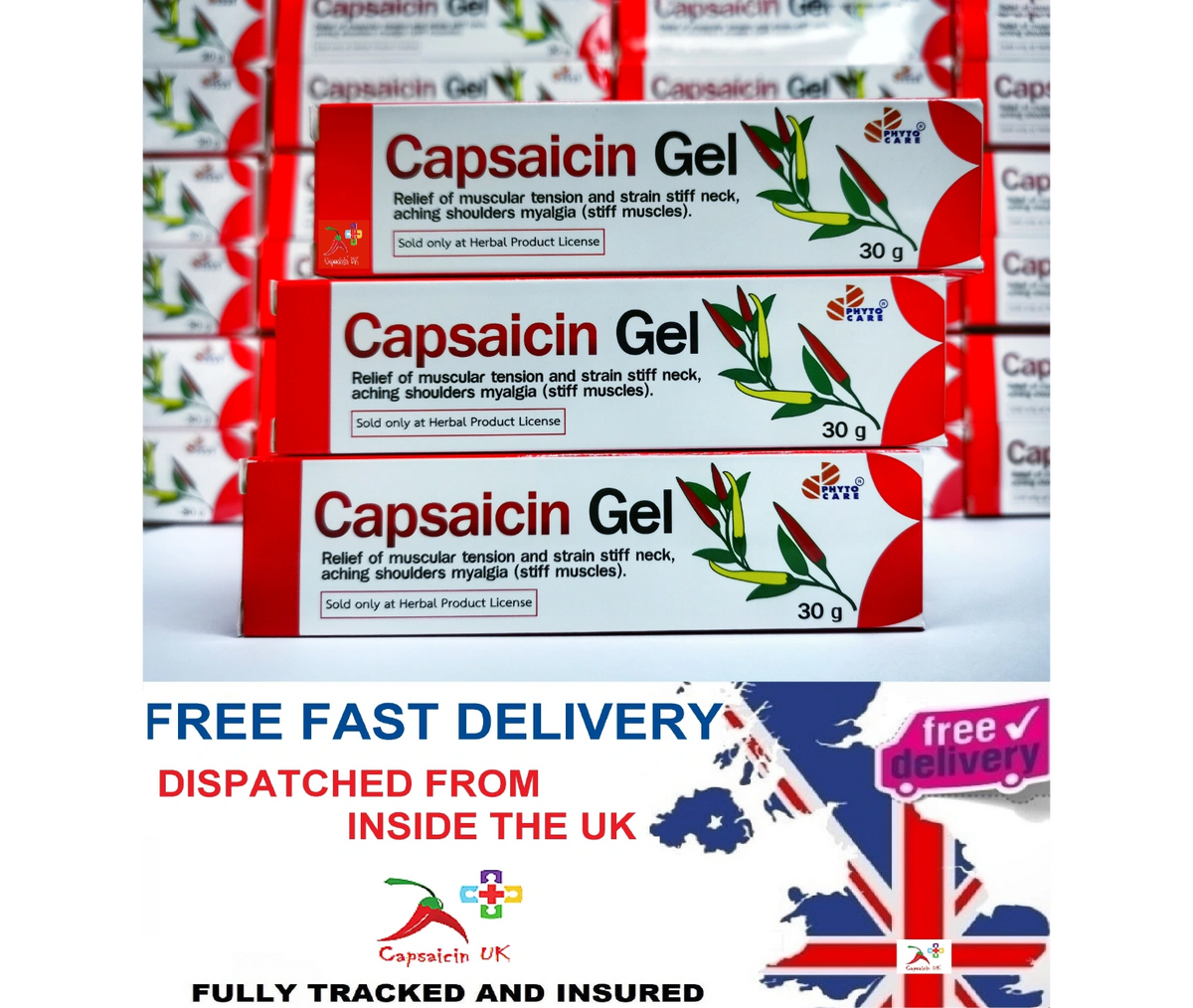Capsaicin Gel 3 Pack