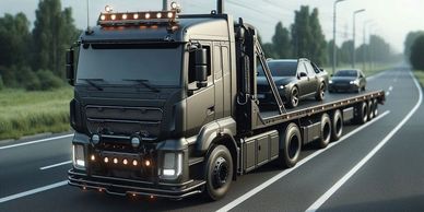 Provides rollback services for secure transport of vehicles and equipment with reliable delivery.