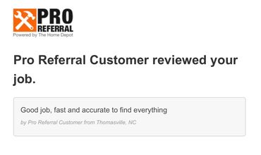 Home Depot Proreferral review