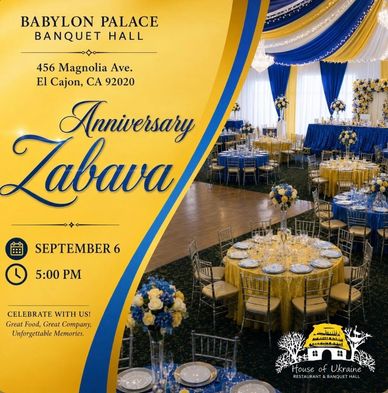 the House of Ukraine Anniversary Zabava in San Diego, celebrating Ukrainian .