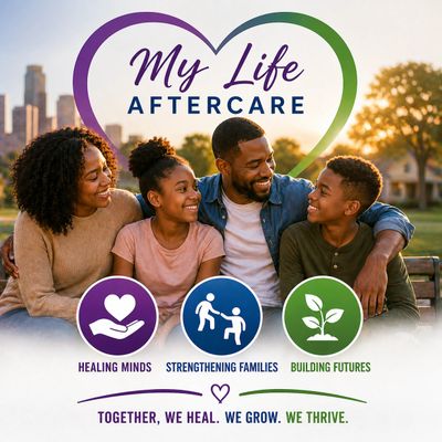 Happy family enjoying time together, promoting healing and growth.