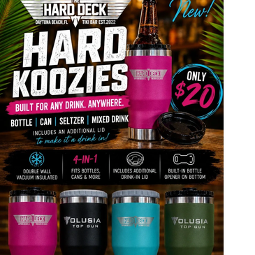 Hard Koozies for any drink, $20.