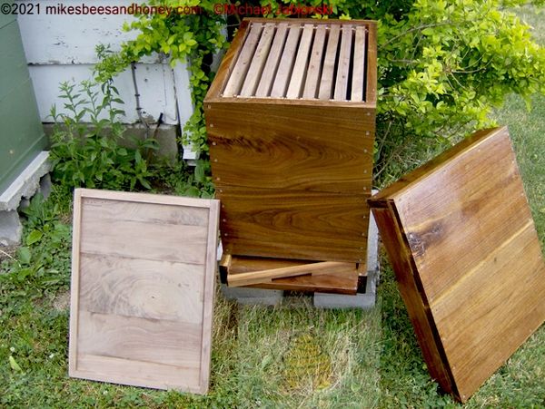 Hardwood Bee Hive; Custom Hardwood bee hives; Hardwood Bee Equipment; Walnut Wood bee hives; Custom 