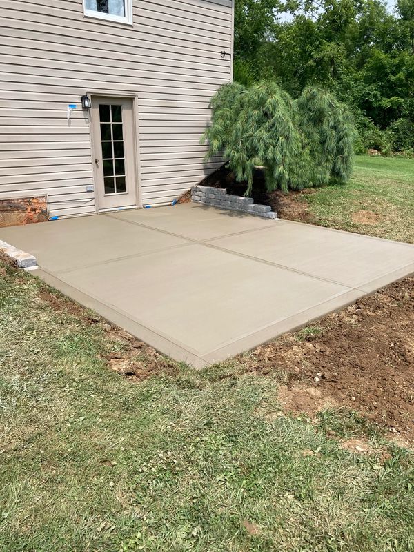 concrete patio