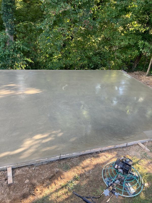 concrete pad