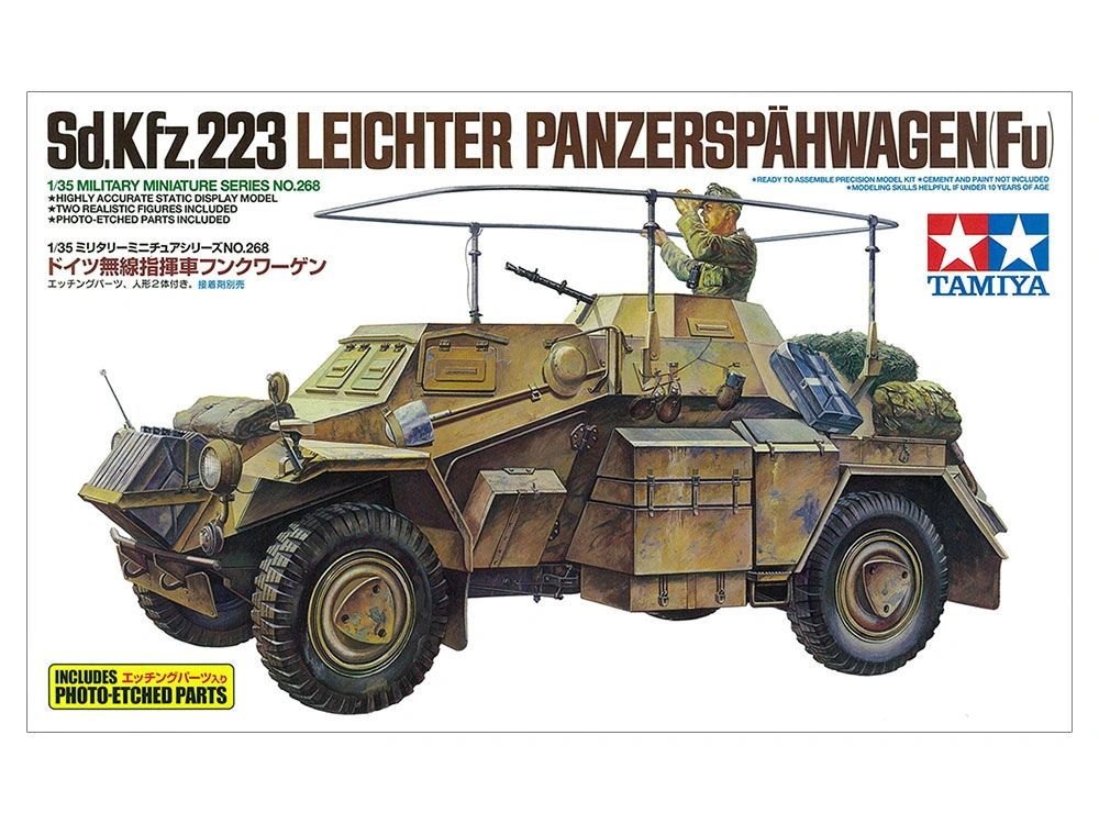 TAMIYA SD.KFZ.223 WITH PHOTO ETCH PART 35268 1/35 Scale