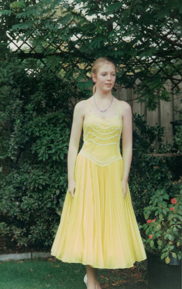 Kalamazoo - Designed & made by Sheila Bateman - Bateman Original Designs. Yellow Air-tex Material.