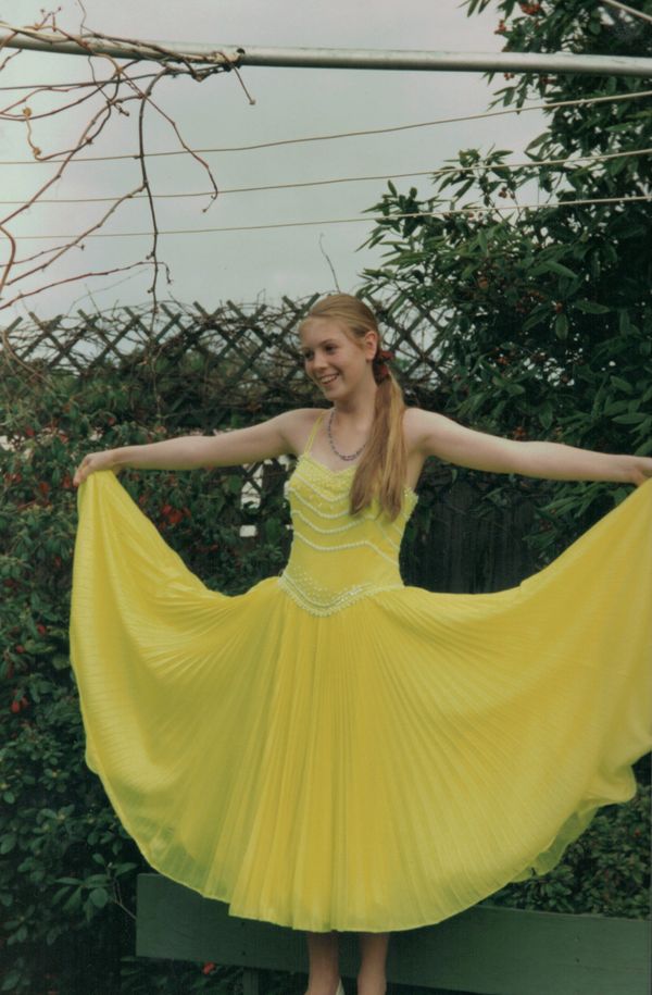 Helen Bateman Showing the full circle and 1/2 pleated skirt on Kalamazoo at 255 Bluff Rd Sandringham