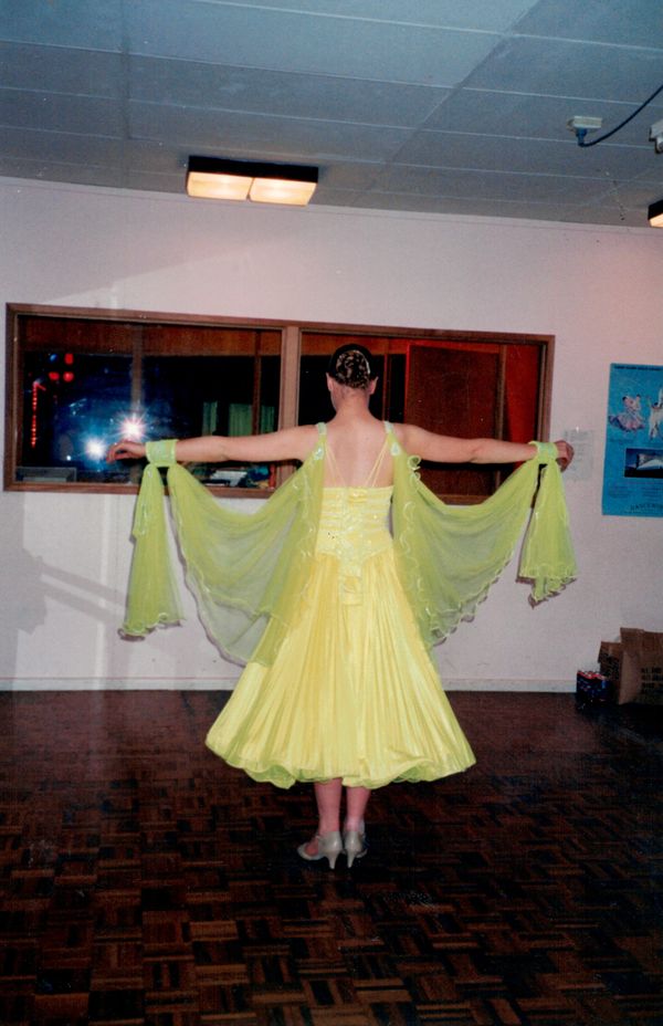 Back of Ballroom Dress - Wendon Dance Studio - Kalamazoo - Helen Bateman