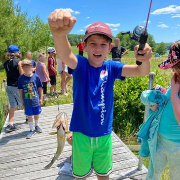 Field trip, kids fishing, Swan Island Maine, Richmond.  Hiking, Camping, Exploring historic places.