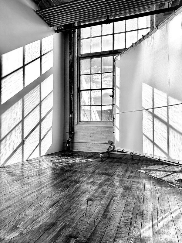empty studio window light shadows easthampton ma creative space atmosphere