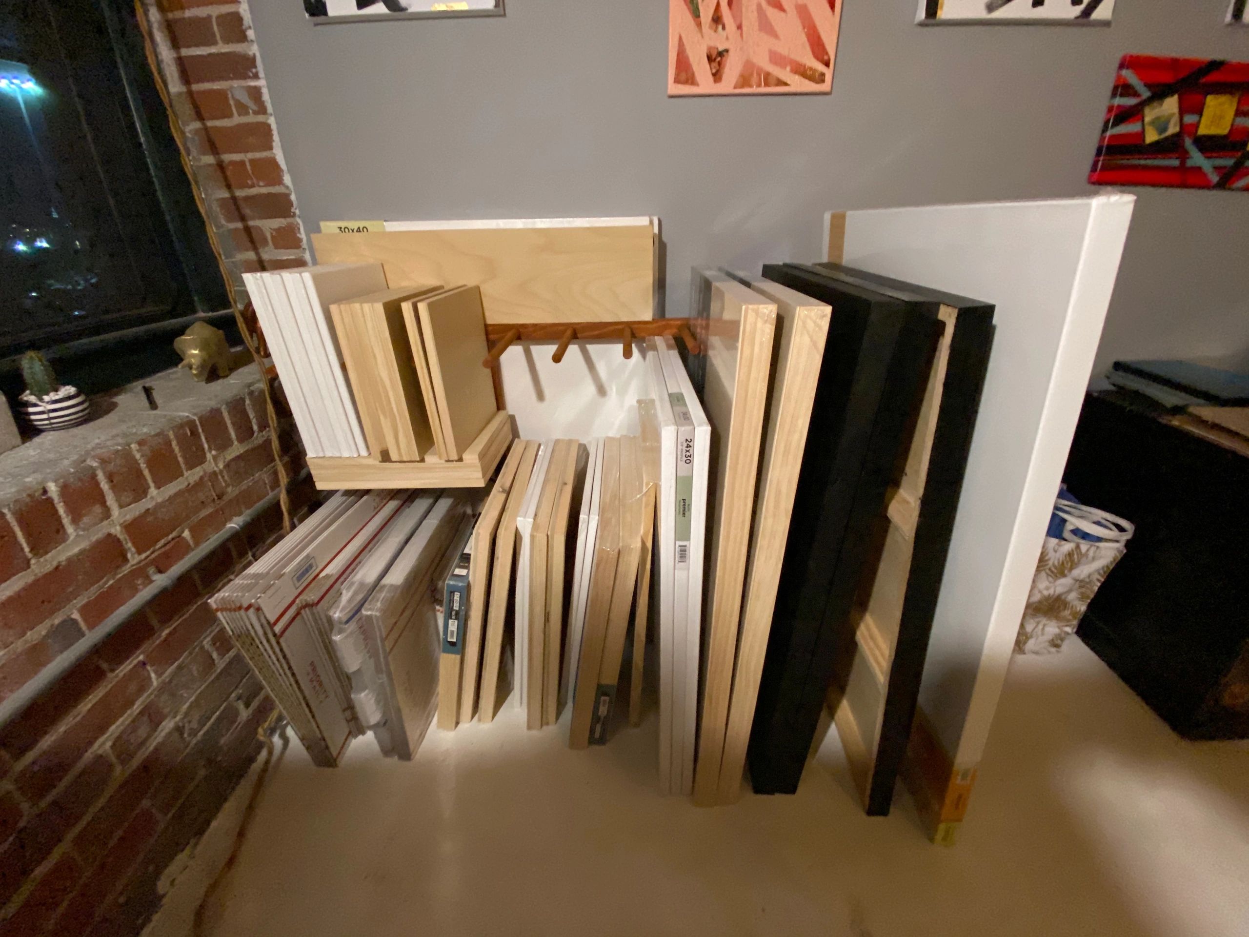 DIY Storage: Building a Vertical Storage Solution for my Canvases