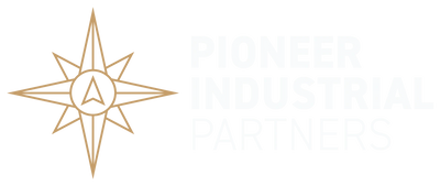Logo of Pioneer Industrial Partners with a compass star and bold text.
