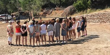 paarden coaching teamleden en collega's / groep sessie op Ibiza