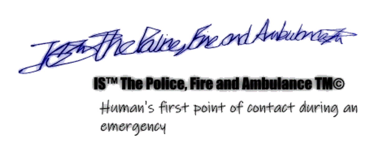 IS™ The Police, Fire and Ambulance TM©'s Logo