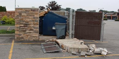 dumpster enclosure cleanouts junk removal 