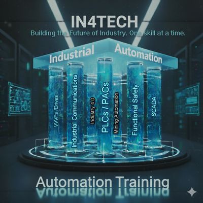 IN4TECH offers automation training focused on industrial communication, PLCs, safety, and SCADA.