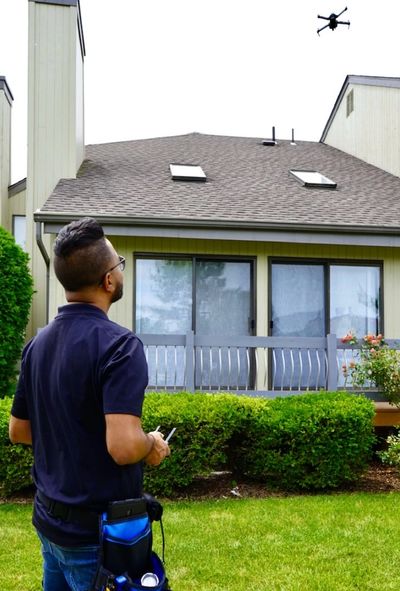 free drone roof inspection for a home inspection