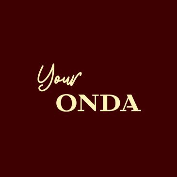Text saying 'Your ONDA' on dark background.