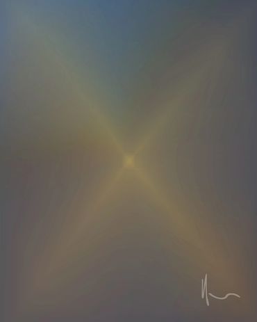 A soft gradient artwork with a star-like glow in the center.