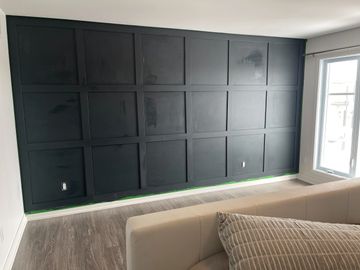 Board and Batten accent wall! 