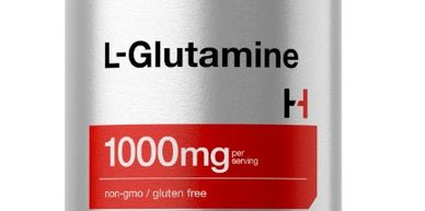 Supplement label for L-Glutamine, 1000mg per serving.