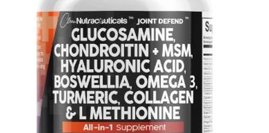 Supplement with glucosamine, chondroitin, and other ingredients.