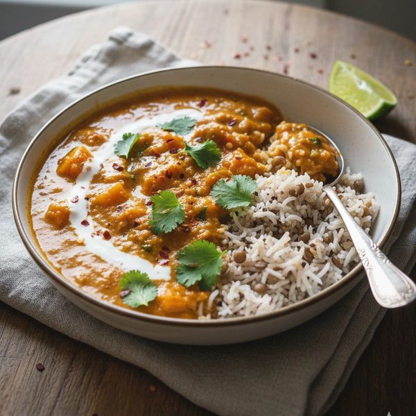 Homemade wfpb curry and rice