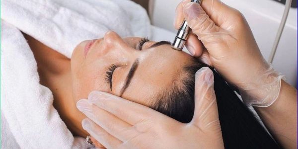 Microdermabrasion procedure enhancing facial radiance and smoothness