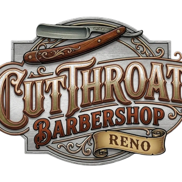 Logo for Cutthroat Barbershop in Reno.