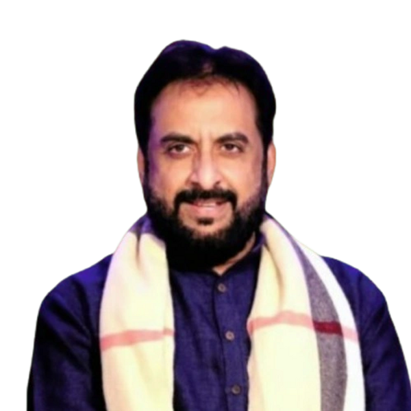 Man with beard and scarf smiling at the camera.