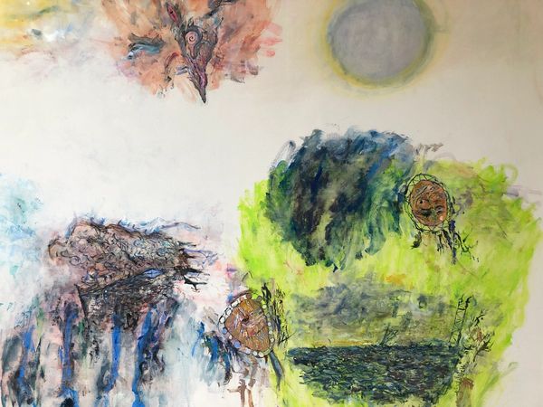 Detailed canvas painting by contemporary artist Medak.

