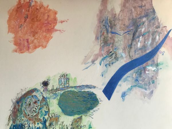 Expressive oil on canvas portrait by Goran Medak.

