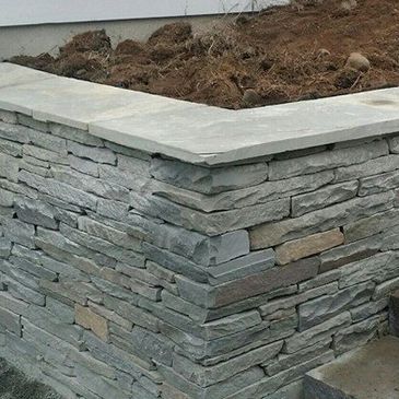 Natural stone, Retaining wall