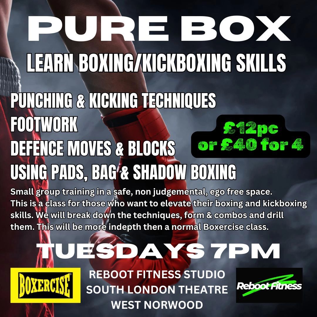 Boxing and kickboxing skills class