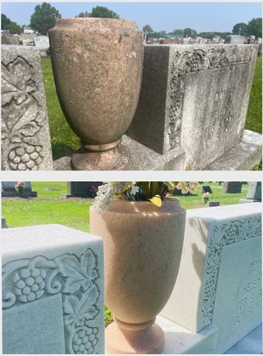 granite cleaned with d2 biological solution stark county  ohio 