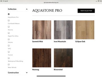 Texas Traditions Treasure Lakes Collection Poudre Waterproof SPC Vinyl  Plank Flooring