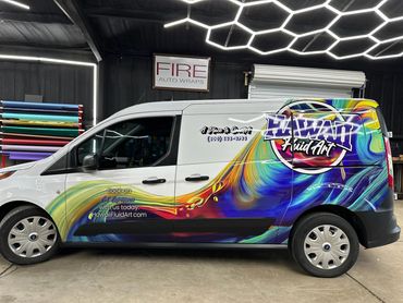 Sprinter van with Partial Wrap for business advertisement! 