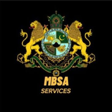 MBSA Services logo with two lions and shield.