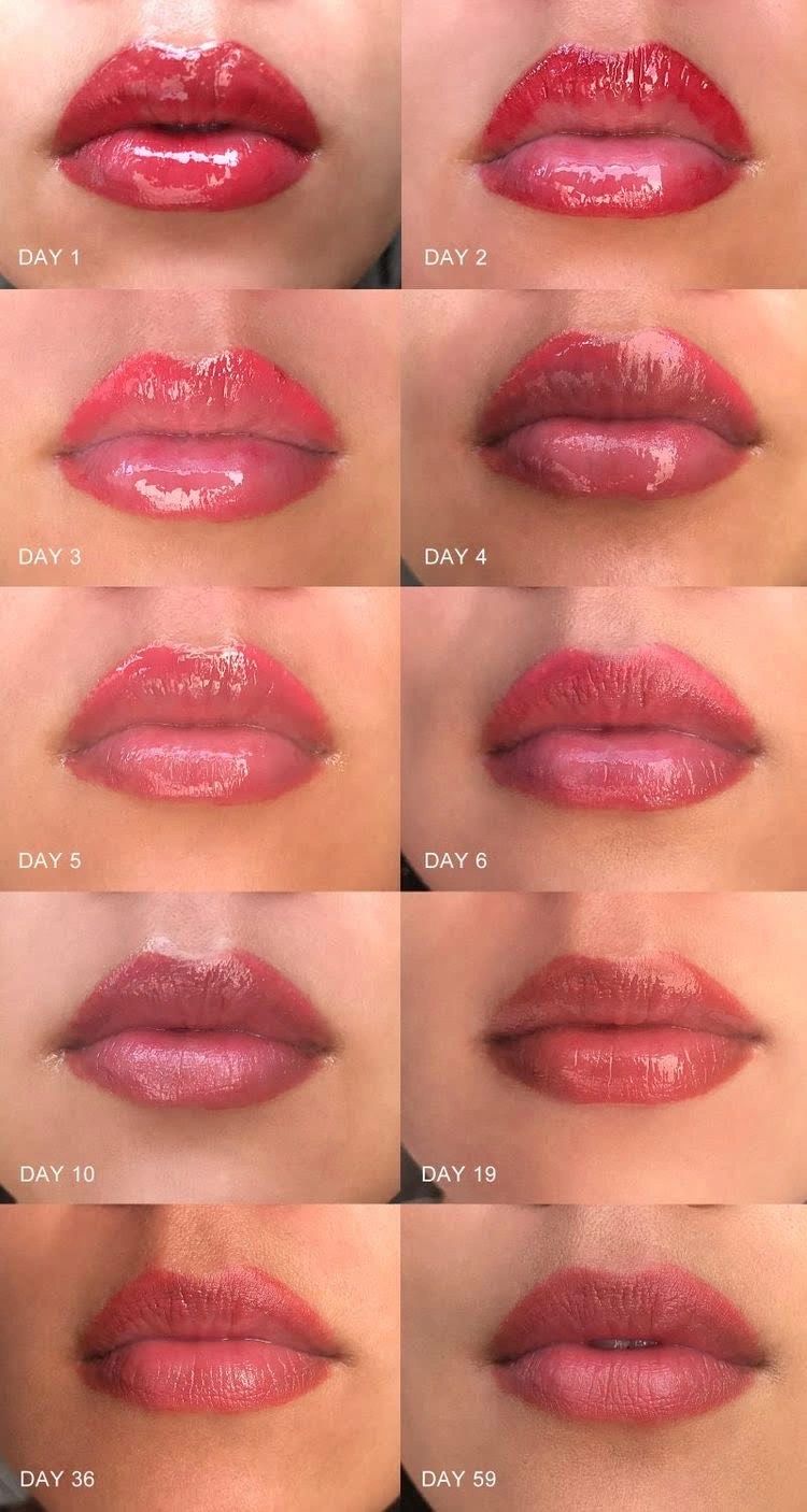 New Year, New Lips! I got my lips blushed a day before Christmas , and this  is how they're looking now! Before, Right after, and the week of healing!  Let me know